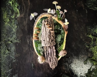 Forest Spirit Lamp: OOAK Fantasy Art Doll, Cottagecore Decor