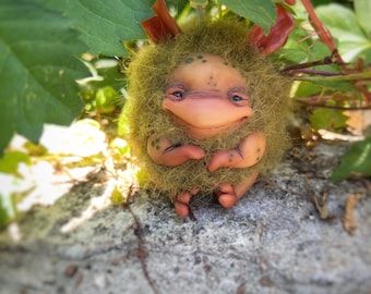 OOAK Troll Art Doll: Fantasy Forest Creature, fairy