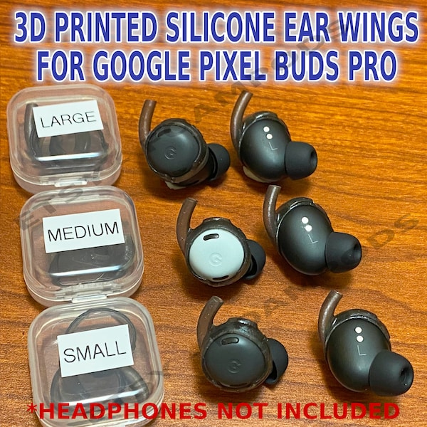 3D Printed Silicone Ear Wings For Google Pixel Buds Pro Wireless Headphones Ear Hooks Anti Slip