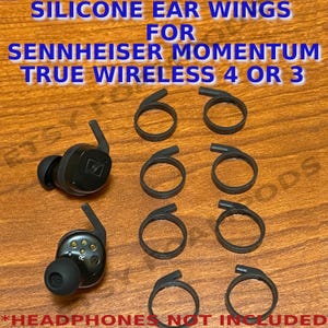 Ear Wings For Sennheiser Momentum True Wireless 4 or 3 Headphones Hook Style