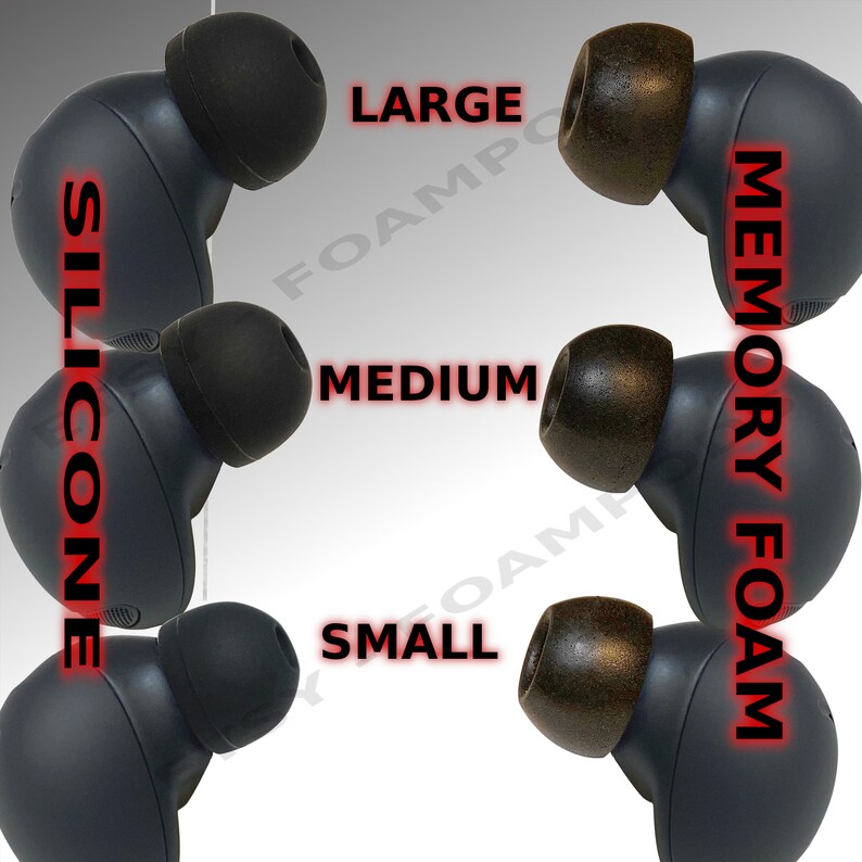 Memory Foam Ear Tips for Samsung Galaxy Buds 2 Pro True Wireless