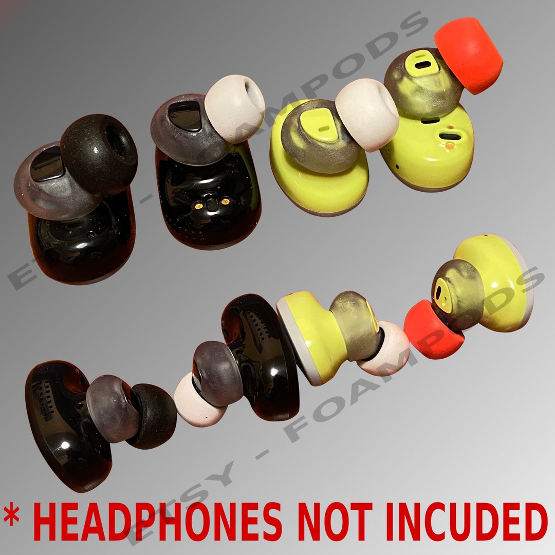 12 Pack Memory Foam Earbud Tips – Fits Audio-Technica, Bose QuietComfort 20, JVC, RHA