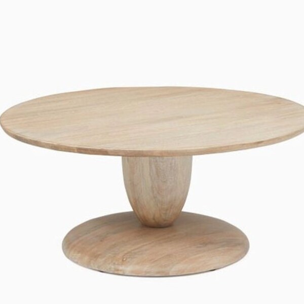 Pedestal Coffee Table Etsy