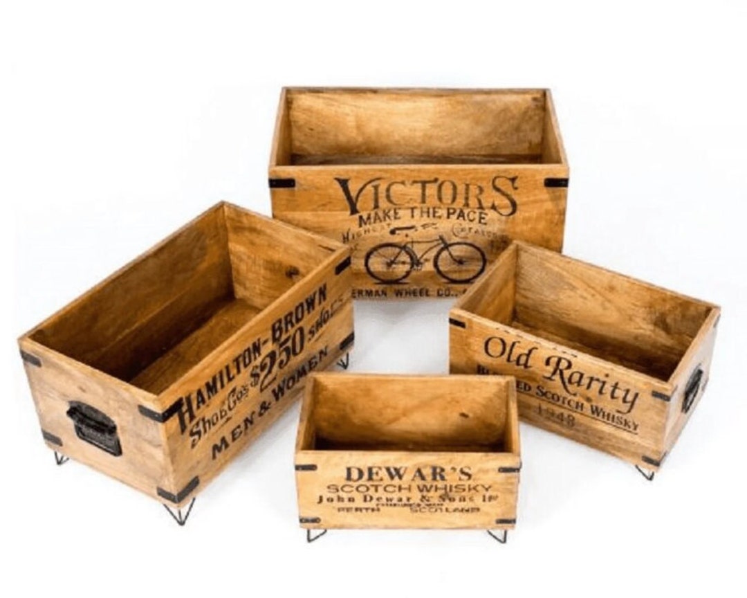 Grocery Storage Crate Kitchen Crate Storage Box Etsy