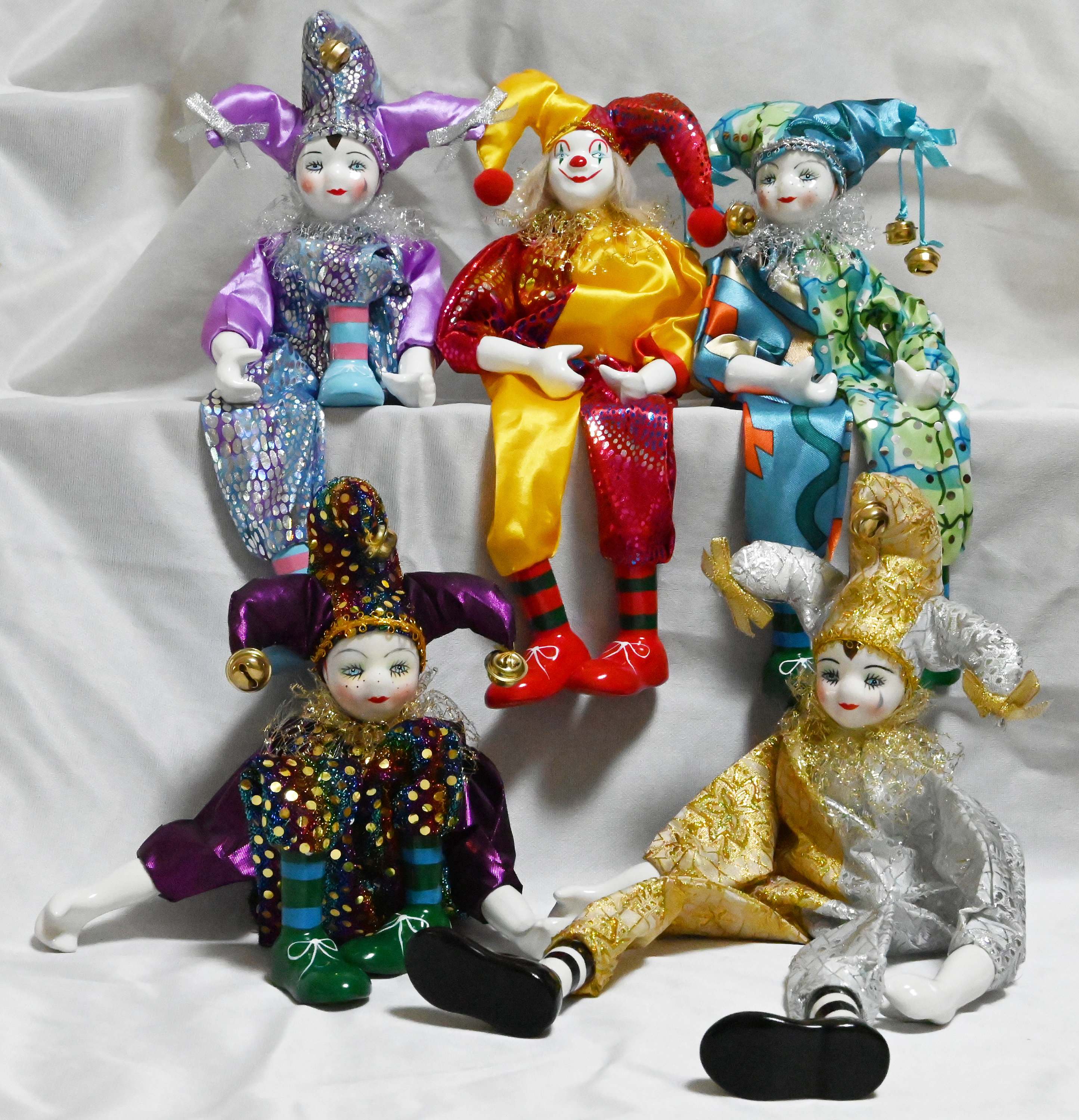 Cute Desktop Doll Decorations,beautiful Porcelain Clown Toys