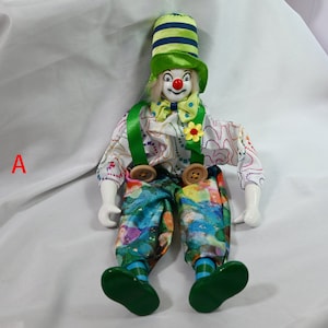 Porcelain Clown Desktop Ornament Decoration,handmade Circus Dolls Home ...