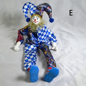 Porcelain Clown Desktop Ornament Decoration,handmade Circus Dolls Home ...