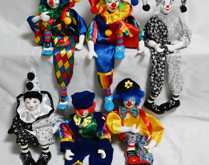 Ancienne Quille En Bois - Jouet Clown Pierrot - Années 1920-1930