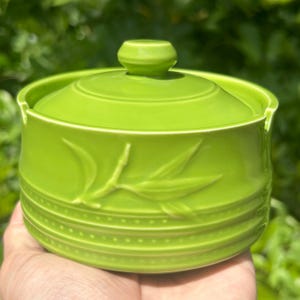Minimalist Ceramic Ashtray With Lid,Home Living Room Desktop Forest Green Ashtray,Handmade Bamboo Carving Ashtray Birthday Gift For Him
