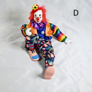 Porcelain Clown Desktop Ornament Decoration,handmade Circus Dolls Home ...