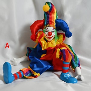 Cute Desktop Doll Decorations,beautiful Porcelain Clown Toys Birthday ...