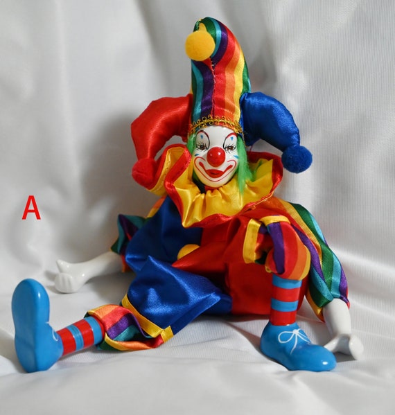 Cute Desktop Doll Decorations,beautiful Porcelain Clown Toys