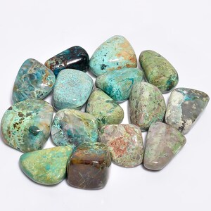 Natuurlijke chrysocolla-trommelsteen Goede kwaliteit chrysocolla-trommels Groene chrysocolla-pocketsteen chrysocolla-pockettuimelaar