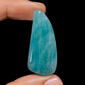 Amazonita natural cabochão de formato extravagante pedra preciosa solta para fazer joias peso 30 quilates tamanho 40X17X5 mm
