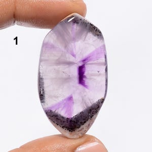 Natürliche Amethyst Scheibe, beidseitig polierte Trapiche Amethyst Scheibe, Amethyst Edelstein, Amethyst Kristall, Stern Amethyst Platte Cabochon