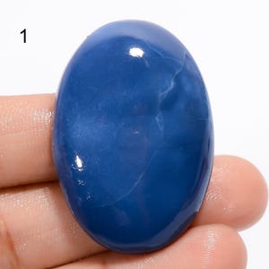 Cabujón de ópalo azul natural de Owyhee, piedra preciosa suelta de ópalo azul para hacer joyas (piedra como en la imagen)