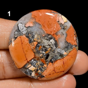 Natürliche Maligano Jaspis Cabochon Lose Edelstein für die Herstellung von Schmuck (Stein wie Bild)