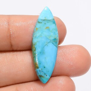 Natuurlijke Kingman Turquoise Cabochon Losse Edelsteen 31X10X3 Mm 11 Karaat Marquise Vorm Turquoise Edelsteen Voor Het Maken van sieraden
