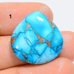 Eis Blau Kupfer Türkis Cabochon, Kupfer Türkis Edelstein, Lose Edelstein, American Blue Kupfer Türkis, Schmuck Stein machen