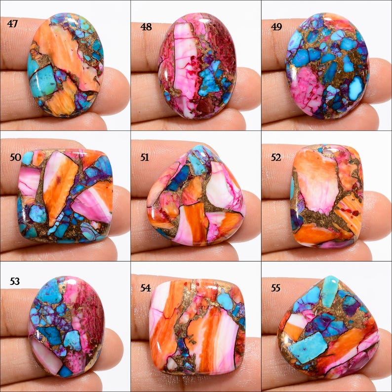 Natural Spiny Oyster Turquoise / Oyster Copper Turquoise Gemstone / Oyster Copper Turquoise Crystal / Birthstone / Multiple Choice Listing image 7