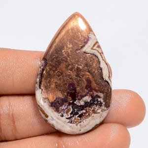 Natürliche Kupfer Dolomit Birne Form Cabochon Lose Edelstein für die Herstellung von Schmuck 121 Ct. 41X25X4 mm (Stein wie Abbildung)