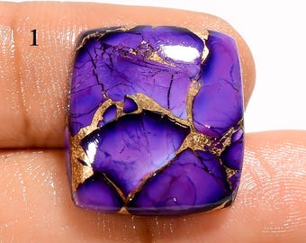 Purple Copper Turquoise Cabochon: American Loose Gemstone