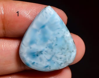 Natural Larimar Gemstone Larimar Cabochon Pectolite Stone Mix Shape Sky Larimar Crystal Both Side Polished Larimar
