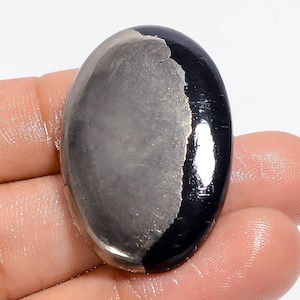Piedra preciosa suelta de forma ovalada de oro apache natural para hacer joyas, 64 ct., 35 x 23 x 5 mm (piedra como en la imagen)