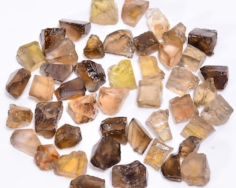 Gros morceaux de quartz fumé brut : cristaux bruts naturels pour la fabrication de bijoux