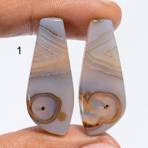 Paire de cristaux d'agate Montana naturels en cristal translucide Paire d'agates Montana Grand cristal d'agate Montana