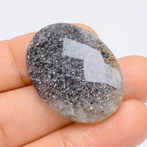 Natürlicher schwarzer Sonnenstein Oval Form Facettierte Lose Edelstein Für Schnitt Sonnenstein Herstellung Schmuck 35 Ct. 30X21X5 mm (Stein wie Abbildung)