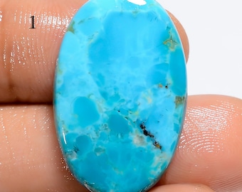Kingman Turquoise Cabochon: Sky Blue Jewelry Making Stone