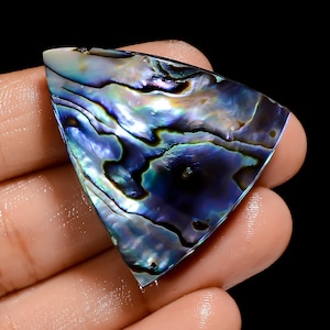 Natuurlijke Abalone Shell Cabochon, Abalone Shell Edelsteen, Kleur Shell Edelsteen, Maat 35X34X10mm Gewicht 74 Karaat, Sieraden Maken Steen