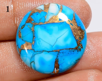 Natural Oyster Turquoise Cabochon, Copper Turquoise Gemstone, Loose Gemstone, American Oyster Turquoise Copper Turquoise, Jewelry Making