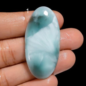 Pietra preziosa emimorfite Cabochon emimorfite in pietra blu cielo Cabochon in cristallo emimorfite blu cielo