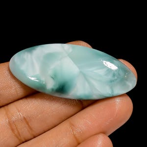 Emimorfite naturale a forma di marquise, pietra preziosa sciolta cabochon per la creazione di gioielli, 50 carati, 49 x 20 x 7 mm (pietra come da foto).