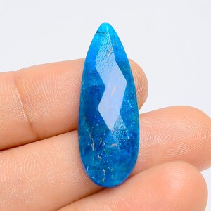 Natürliche Neon Blau Apatit Birnenform Facettierte Lose Edelstein Rose Cut Apatit für die Herstellung von Schmuck 18 Ct. 31X10X3 mm (Stein wie abgebildet