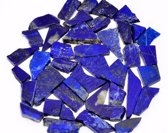 Natural Lapis Lazuli Slice ,Lapis Lazuli Gemstone ,Lapis Lazuli Raw Material, Lapis Lazuli Rough ,Lot For Making Jewelry Size 20-40 MM .