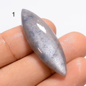 Cabochon in pietra di luna grigia naturale, pietra preziosa sciolta, cristallo di pietra di luna grigia, pietra preziosa di pietra di luna grigia, pietra per la creazione di gioielli, regalo per lei