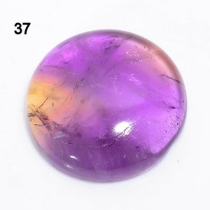 Natürlicher Ametrin Cabochon, Bio Color Ametrin Edelstein, Ametrin Quarz Kristall, Amethyst und Citrin Edelstein, Schmuck Stein machen