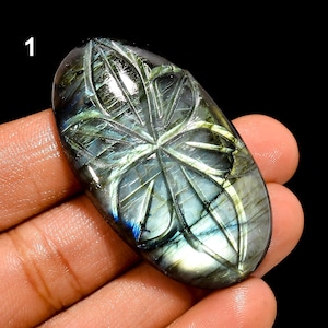 Labradorite naturale Cabochon Scultura sciolta Labradorite Cristallo Multi fuoco Labradorite Gemma per realizzare gioielli, regalo per lei