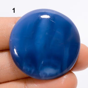 Cabochon d'opale bleue d'Owyhee naturelle, opale bleue, pierre précieuse en vrac pour la fabrication de bijoux (pierre comme sur l'image)