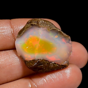 Pietra grezza naturale di opale etiope / Cristallo grezzo di opale etiope secco / Pietra preziosa di opale di fuoco di Welo Opale di fuoco grezzo (opale grezzo come da foto)