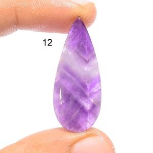Natuurlijke chevron amethist edelsteen paarse kristal amethist steen goede vorm gepolijste amethist steen