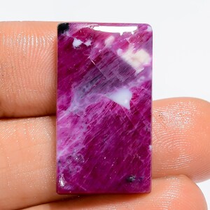 Natürlicher Rubinstein Strahlende Form Rubin Edelstein Rosa Rubin Kristall Gewicht 27 Ct Größe 25X13X4mm Geburtsstein für die Herstellung von Schmuck (Stein ein Bild
