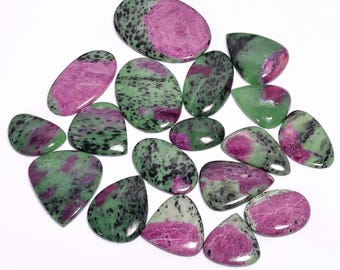 Natural Ruby Zoisite Cabochon / Wholesale Lot Ruby Zoisite Gemstone /  Smooth Polished Ruby Zoisite Crystal / Gift For Her