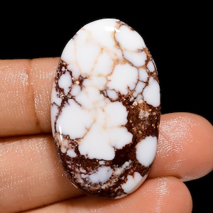 Natürliche Wilde Pferd Magnesit Cabochon Oval Form Lose Edelstein für die Herstellung von Schmuck Größe 35X21X6mm Gewicht 43 Karat (Stein wie Bild)