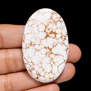Natürliche wilde Pferd Magnesit Jaspis ovale Form Cabochon lose Edelstein für die Herstellung von Schmuck 71 Ct. 49X30X4 mm (Stein Wie Abbildung