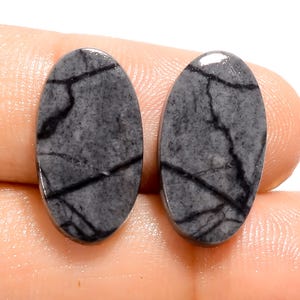 Natürliche Picasso Jaspis Cabochon Lose Edelstein Paar 18X10X3 mm 14 Karat Oval Form Picasso Jaspis Paar Stein Ohrringe Herstellung Stein