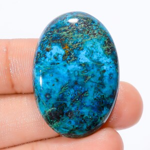 Pietra preziosa naturale di azzurrite Cristallo di azzurrite Pietre di azzurrite di forma ovale 34X23X5 mm Pietre di azzurrite da 40 carati Grande cabina di azzurrite